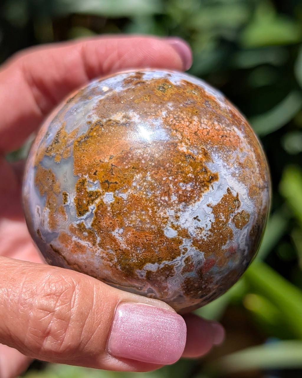 Sea Jasper Sphere - Opt. H