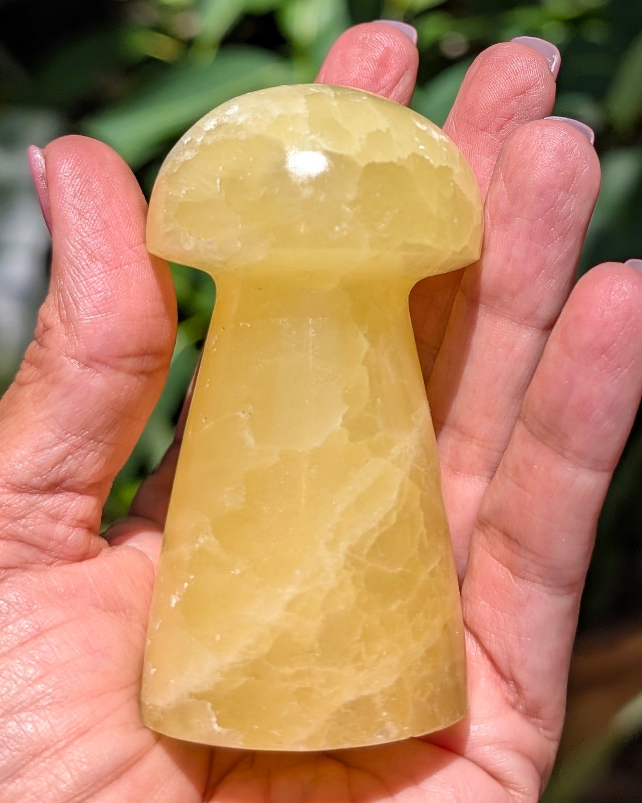 Yellow Calcite Mushroom C