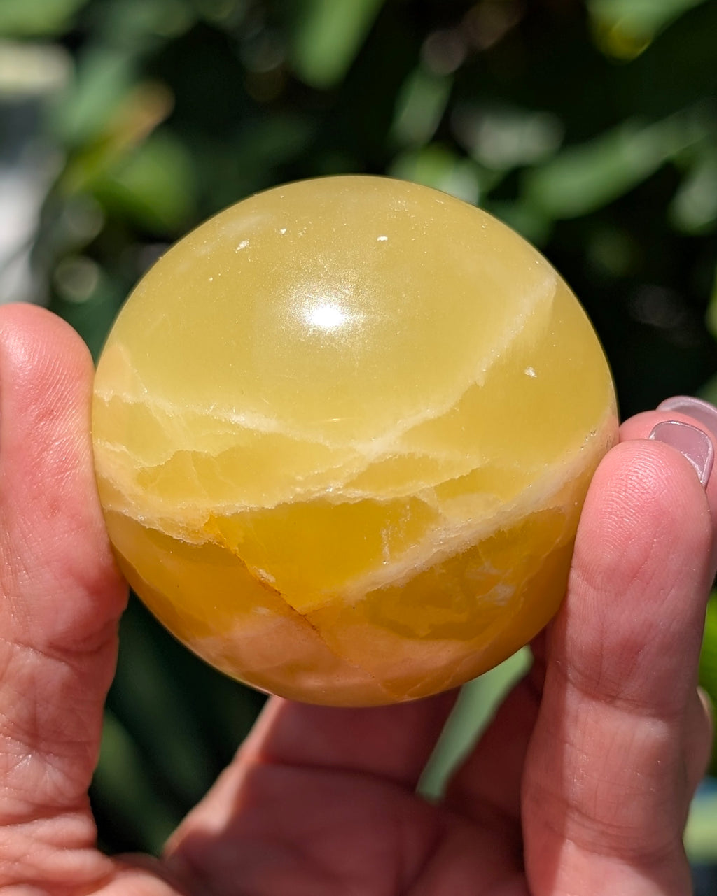 Yellow Calcite Sphere A