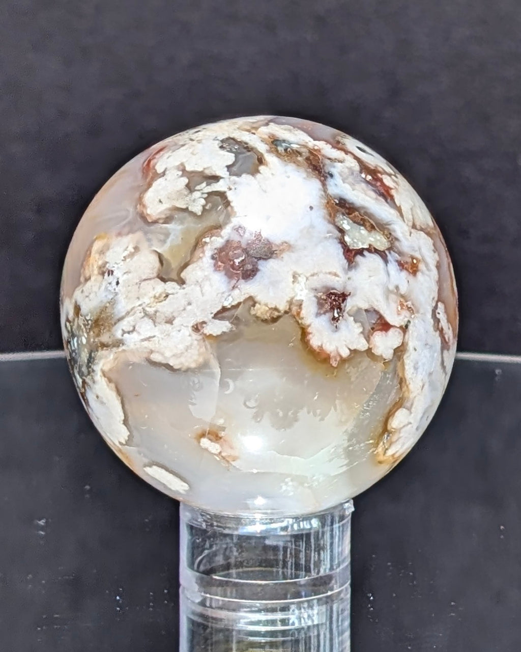 Flower Agate Sphere K