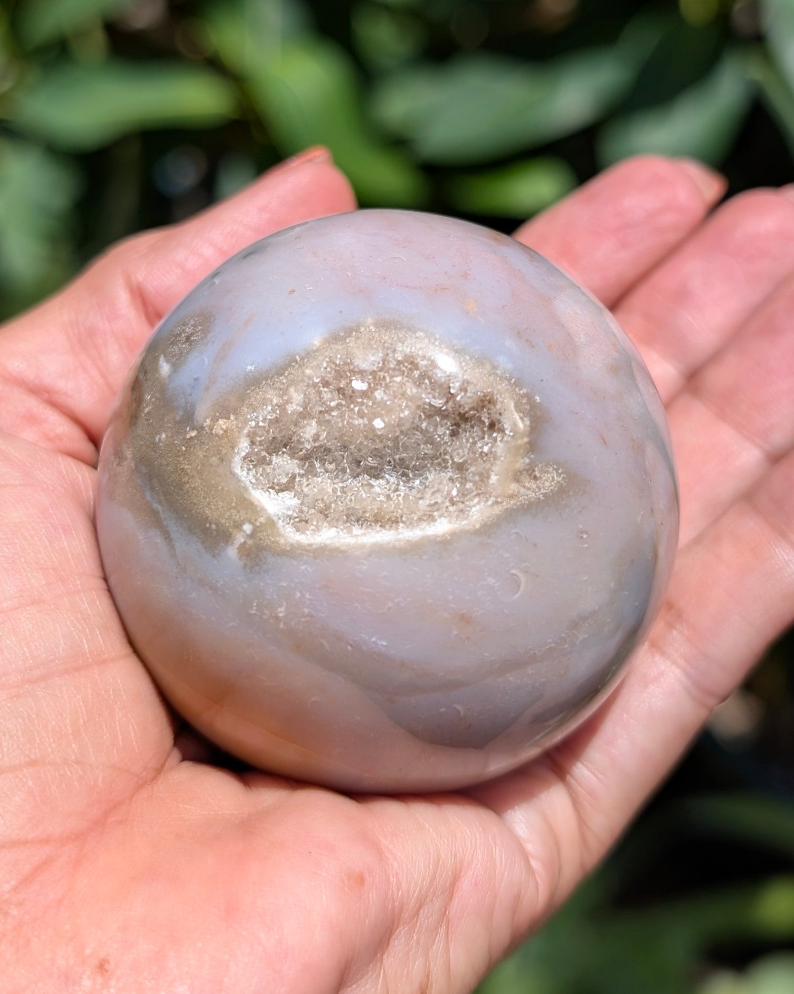 Sea Jasper Sphere - Opt. R