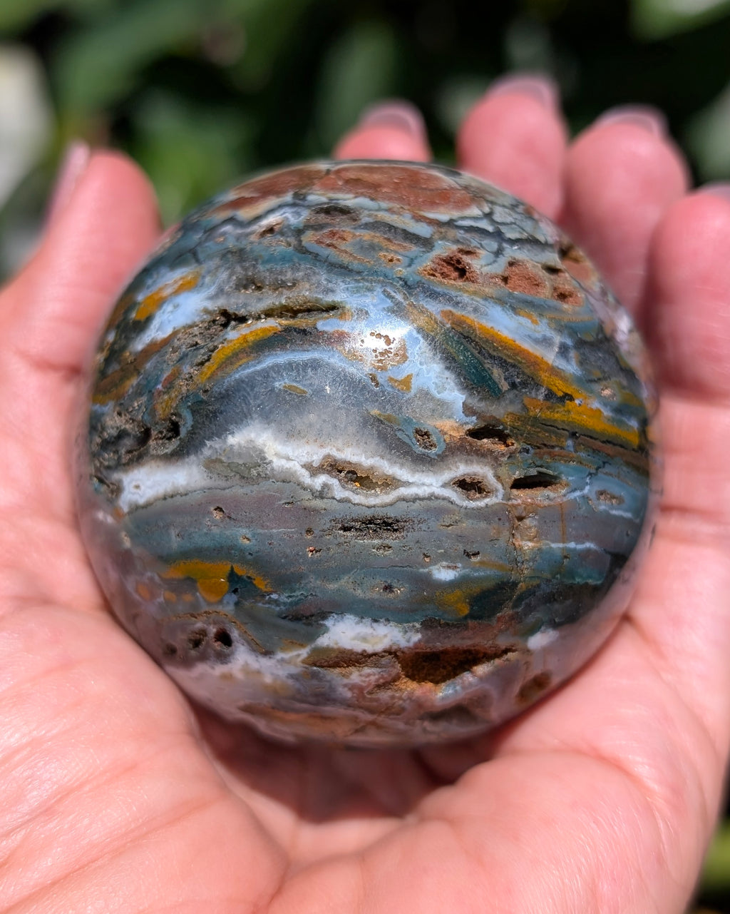 Sea Jasper Sphere M