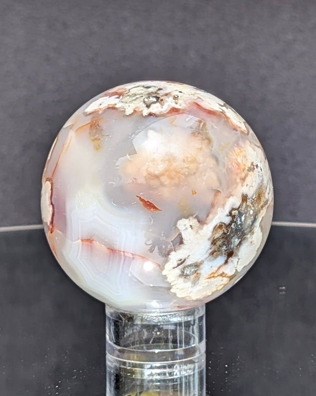 Flower Agate Sphere K