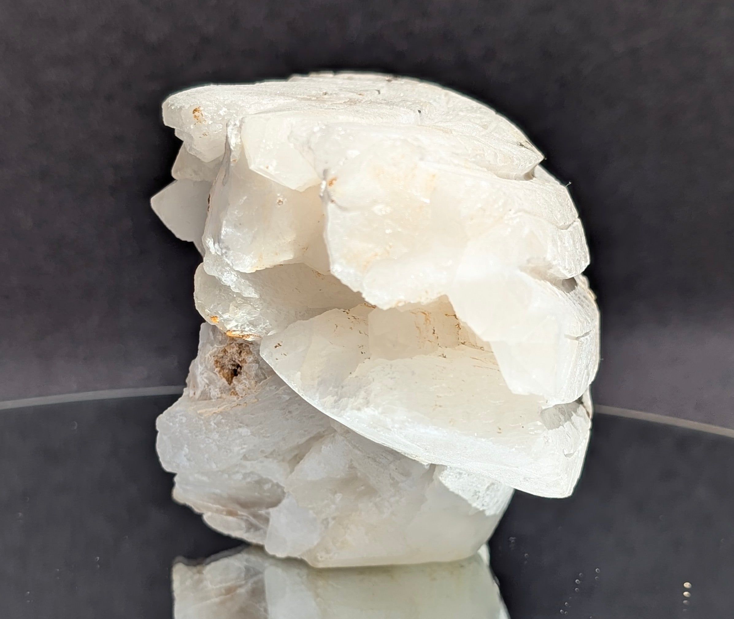 Quartz Skull with Feather Headdress A