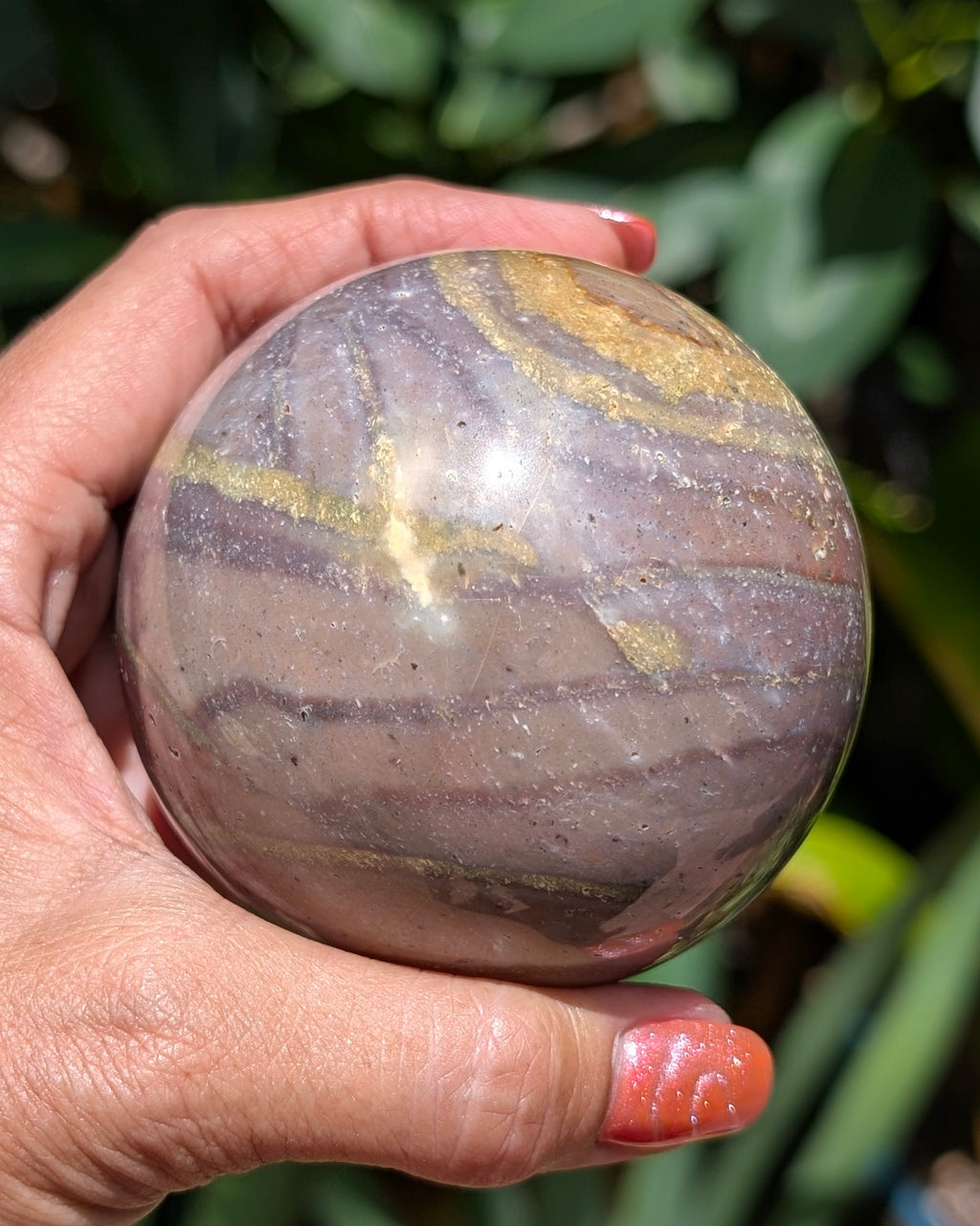 Sea Jasper Sphere - Opt. N