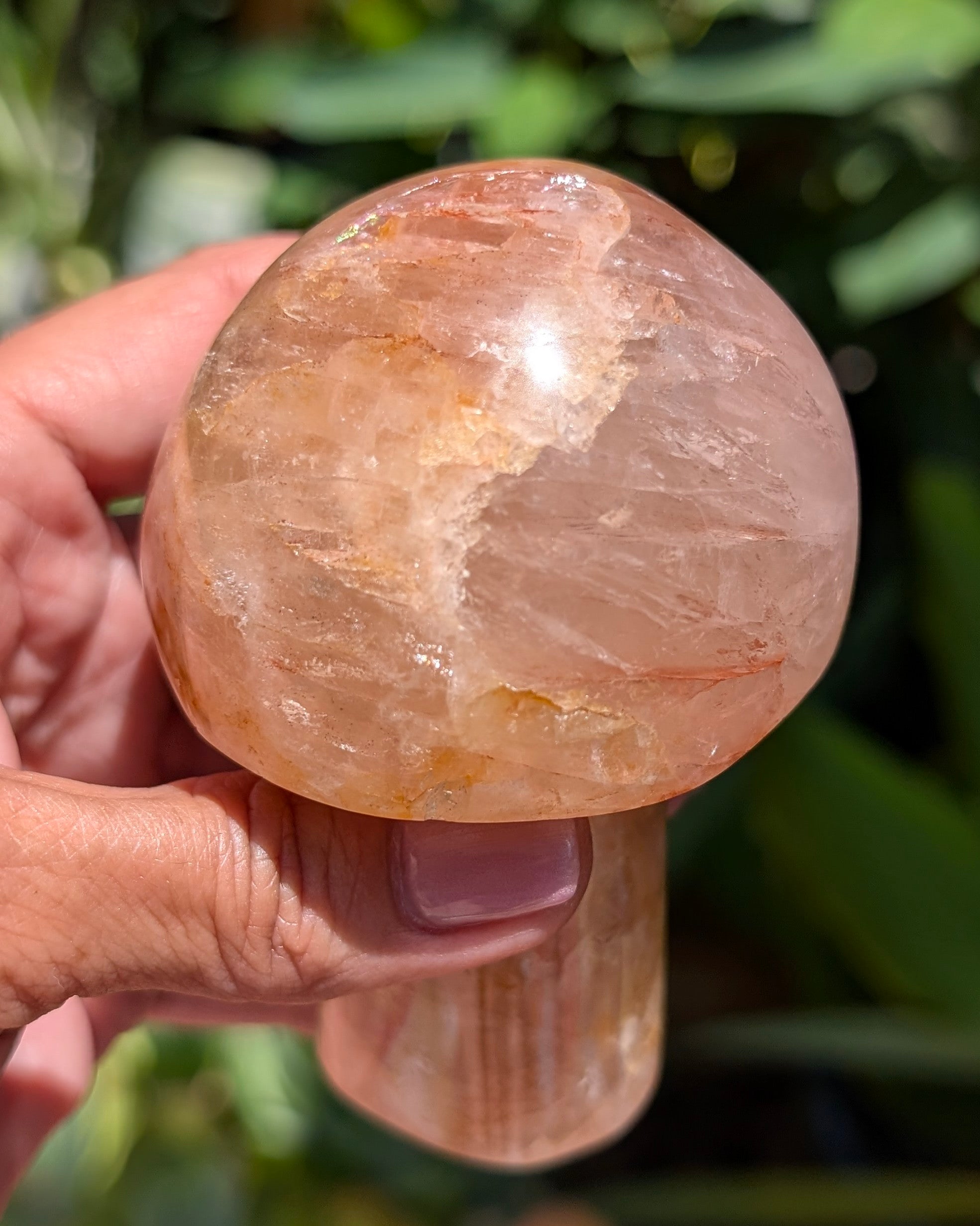 Fire Quartz Mushroom