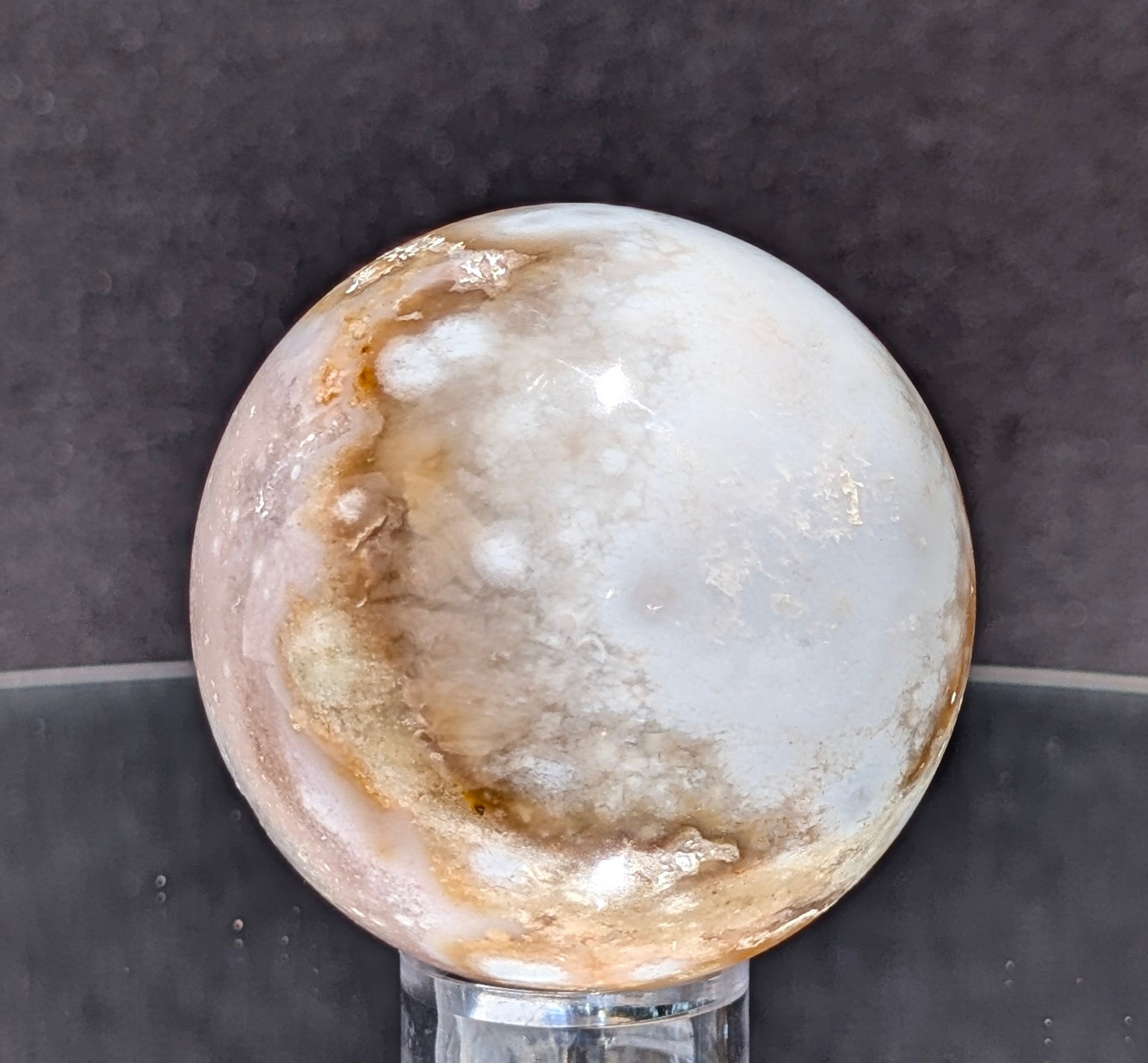 Flower Agate Sphere L