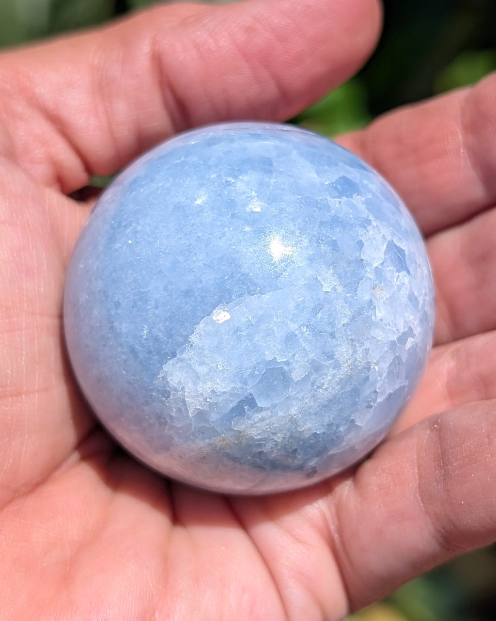 Blue Calcite Sphere E