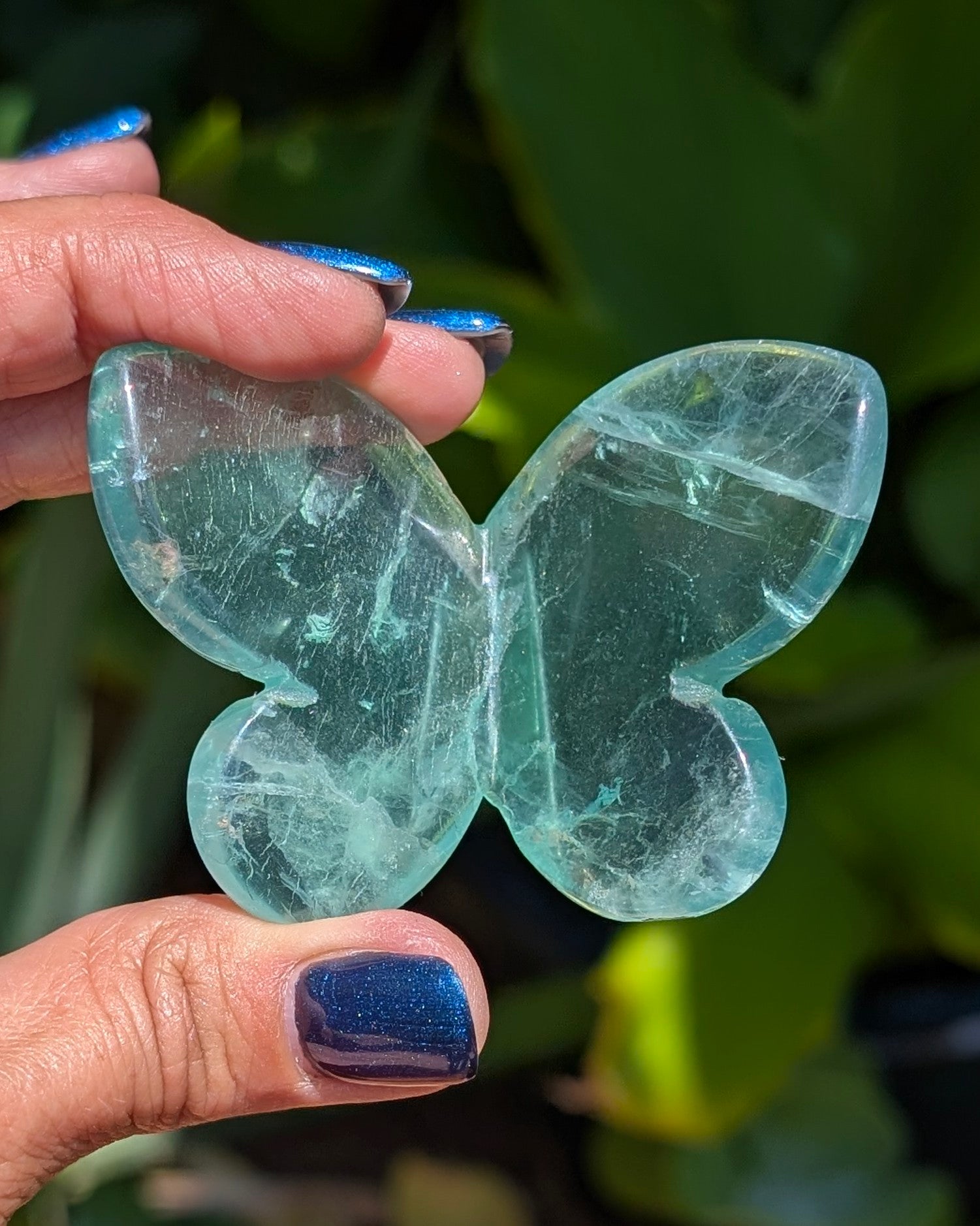 Green Fluorite 3D Butterfly - Opt. X
