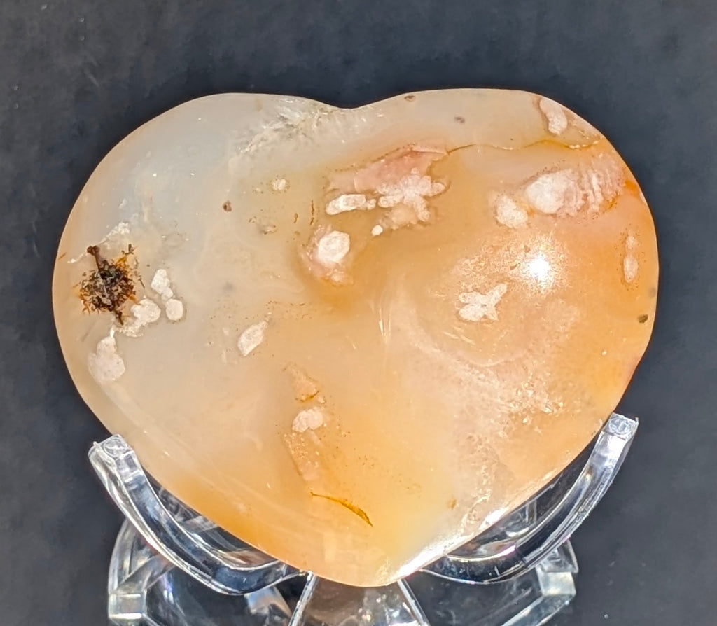 Flower Agate Heart H