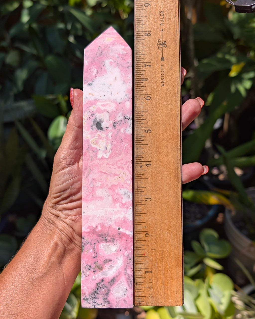 Large Rhodonite Tower