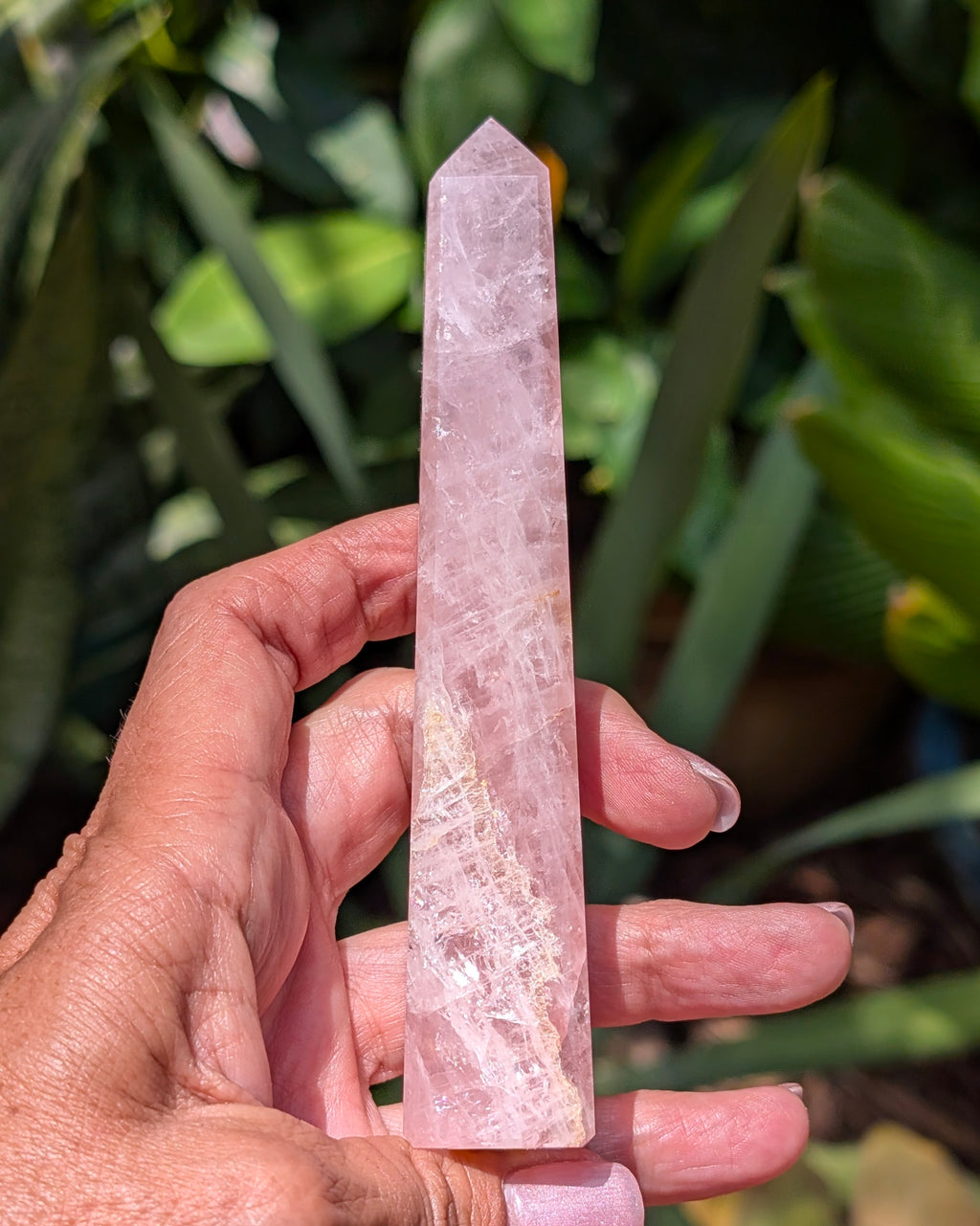 Rose Quartz Obelisk