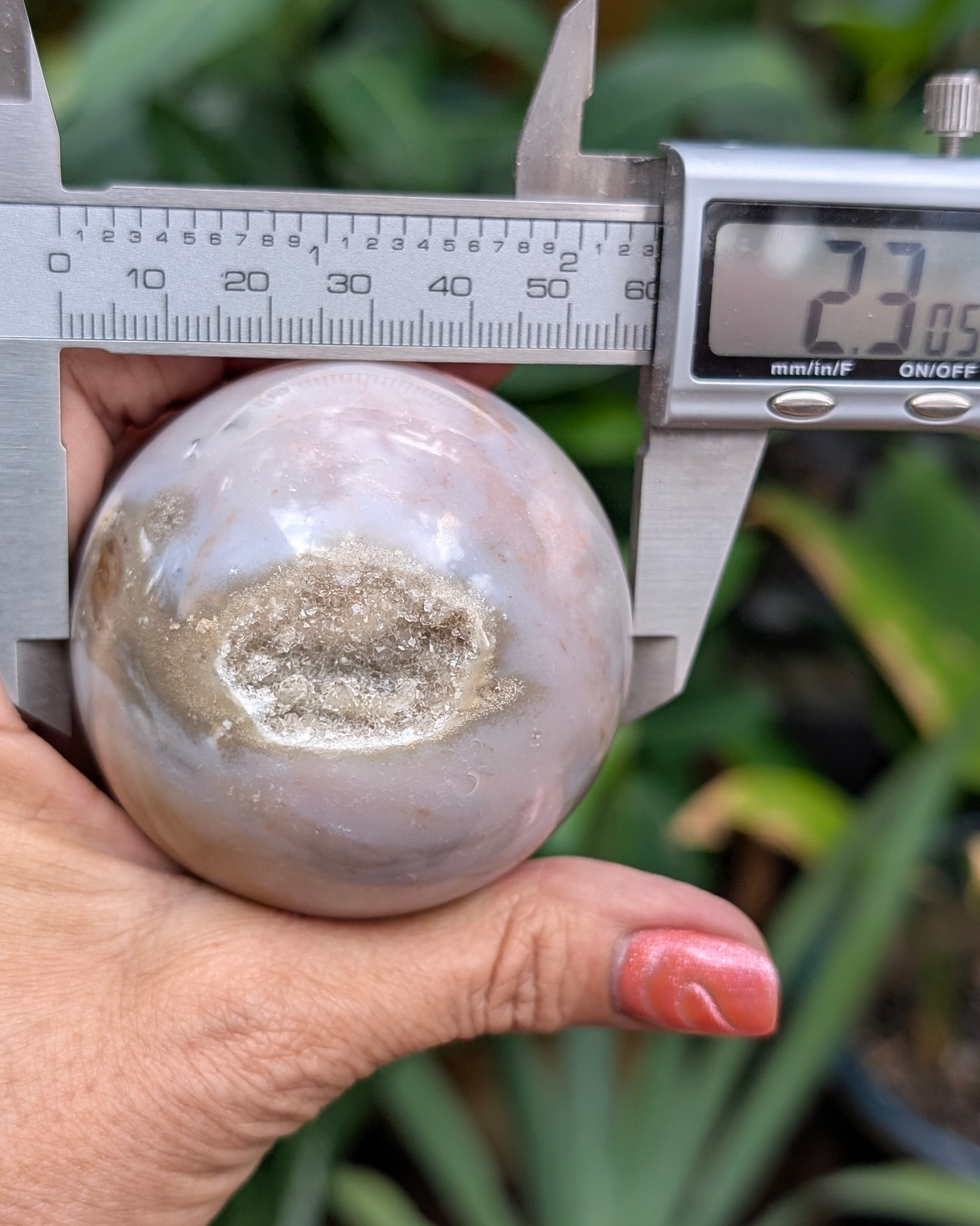 Sea Jasper Sphere - Opt. R