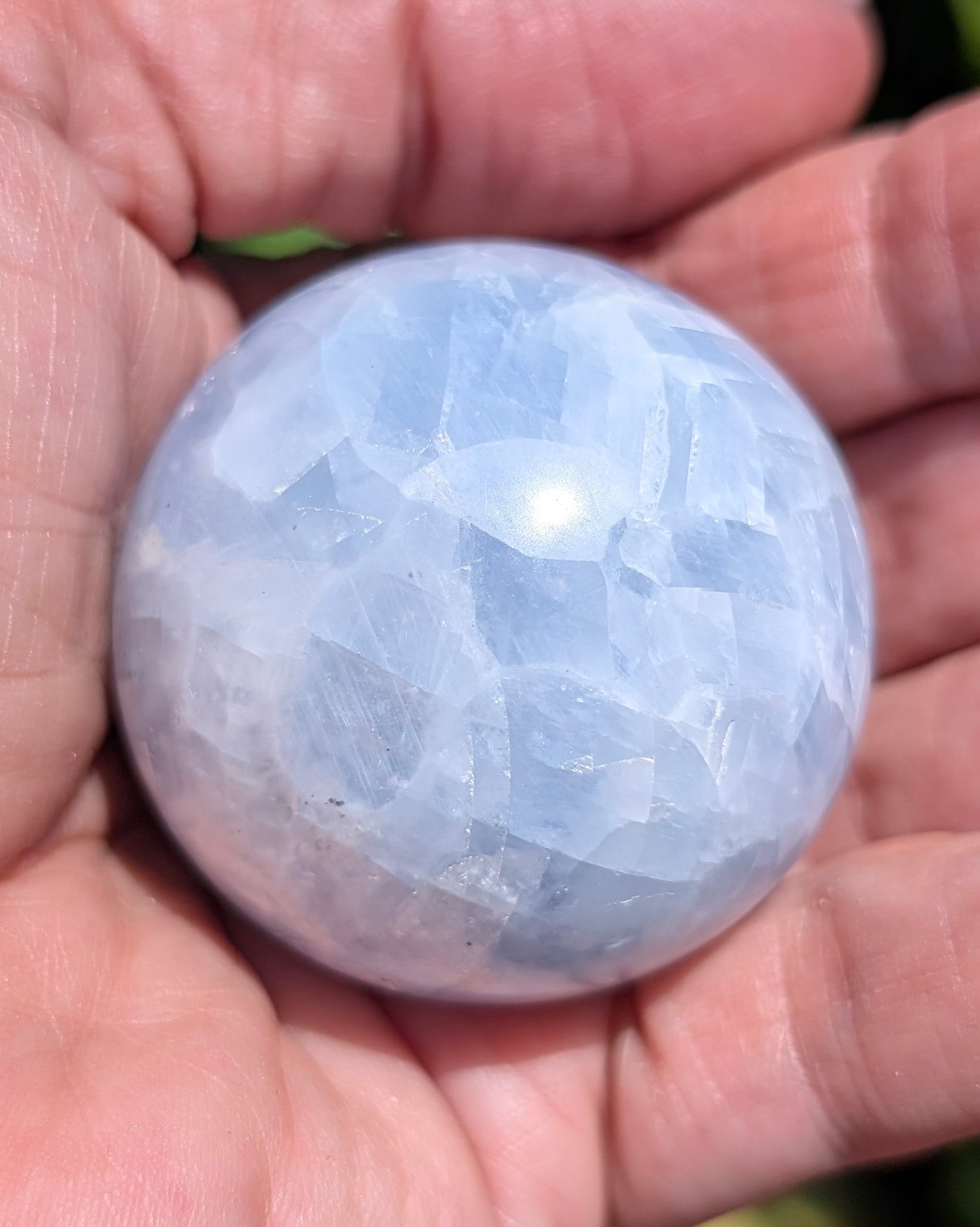 Blue Calcite Sphere G