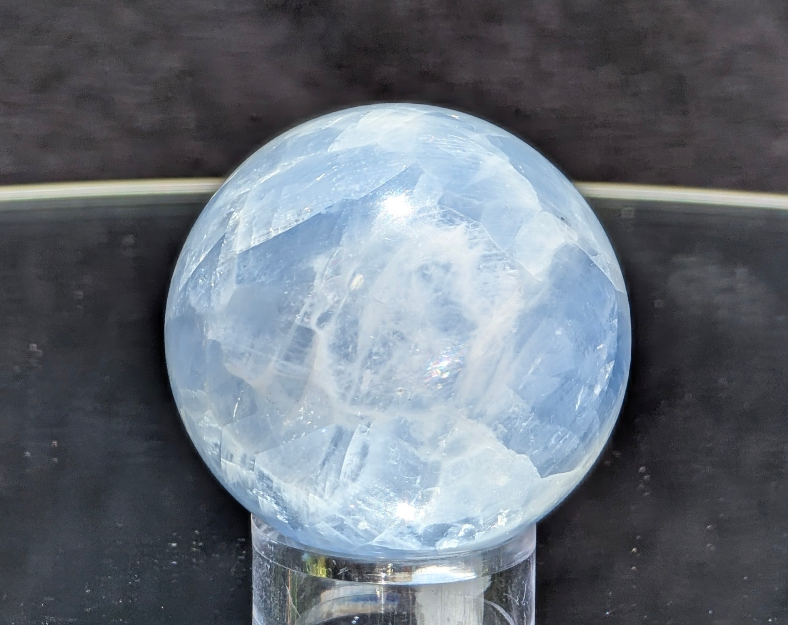 Blue Calcite Sphere G