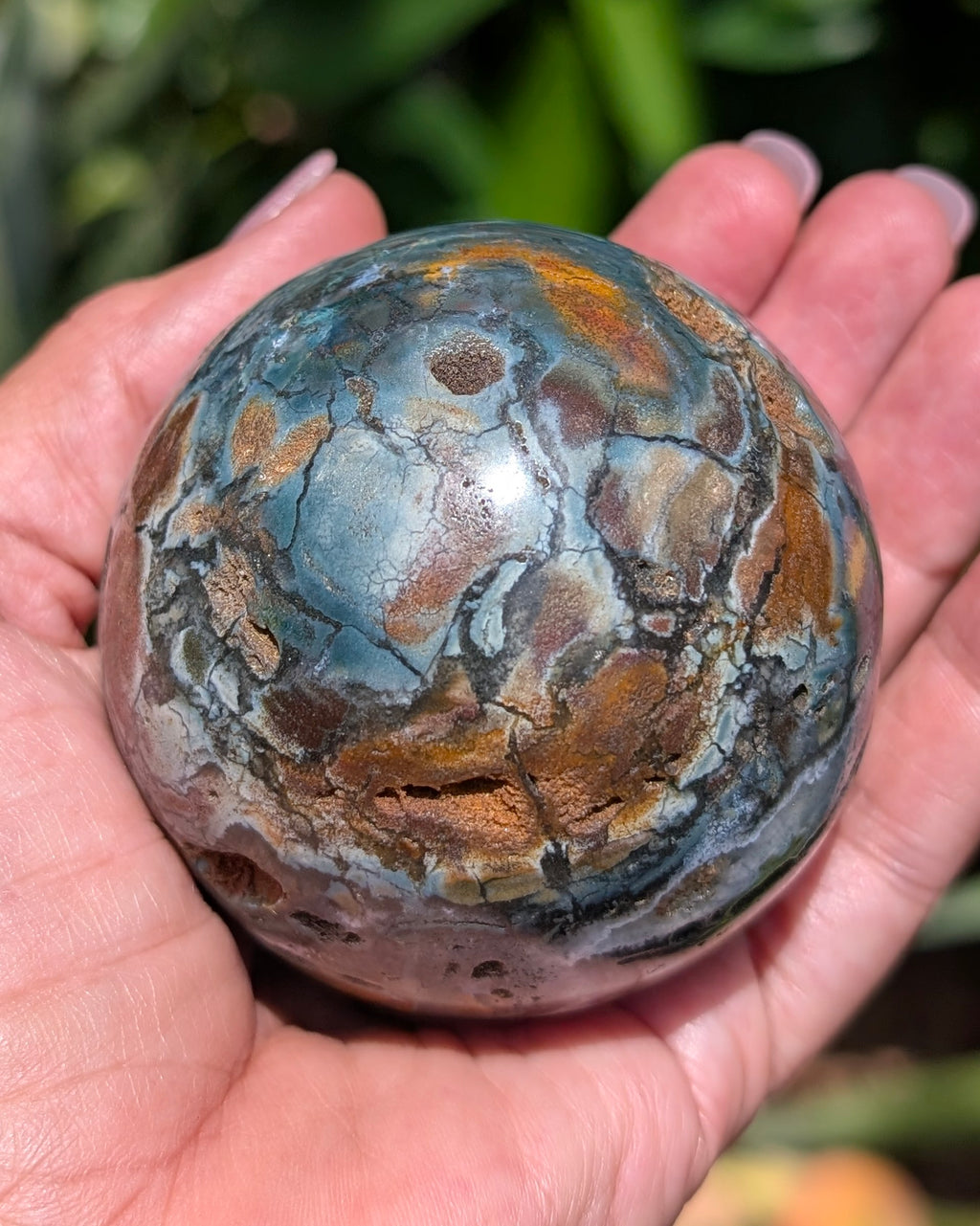 Sea Jasper Sphere M
