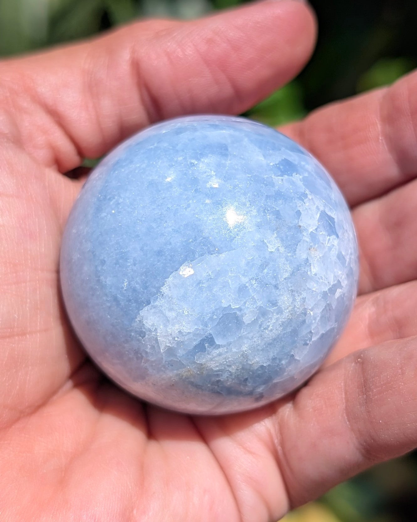 Blue Calcite Sphere E