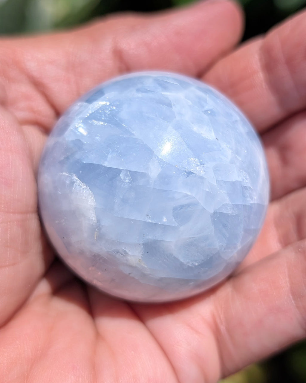 Blue Calcite Sphere G