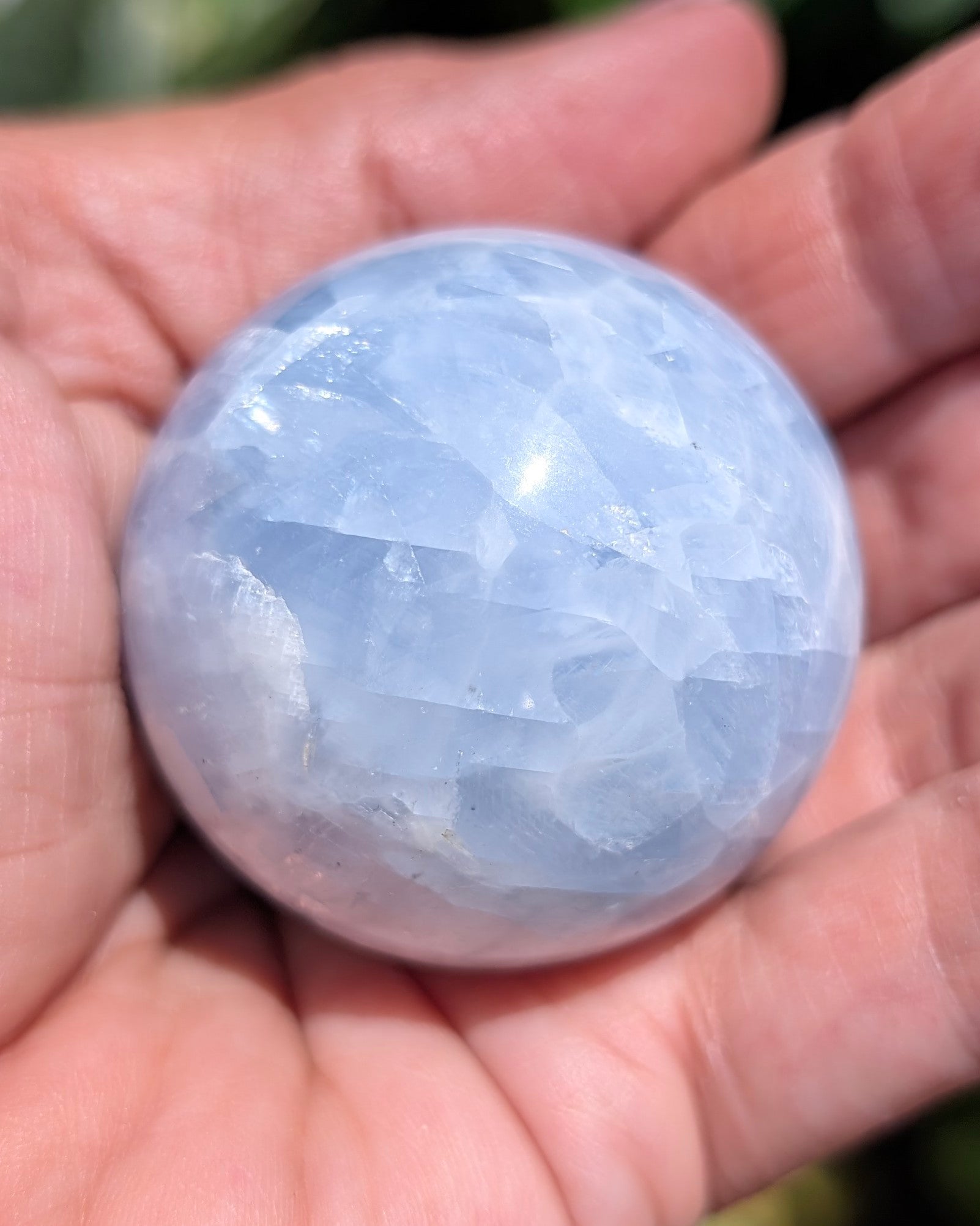 Blue Calcite Sphere G