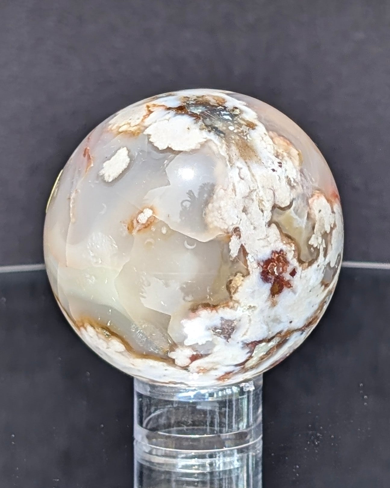 Flower Agate Sphere K