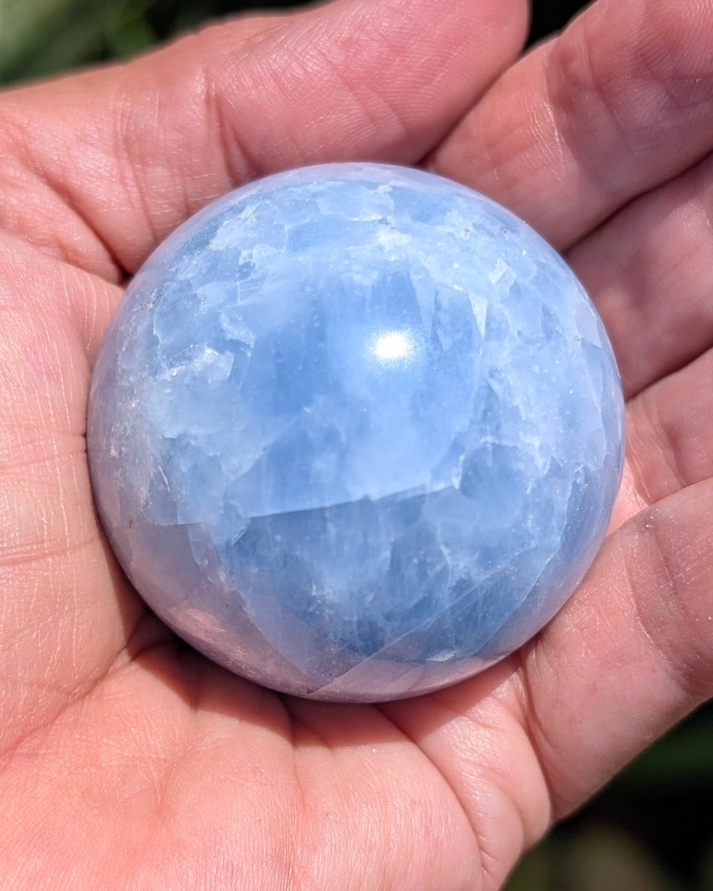 Blue Calcite Sphere E