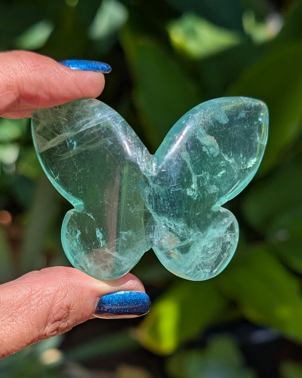 Green Fluorite 3D Butterfly - Opt. X