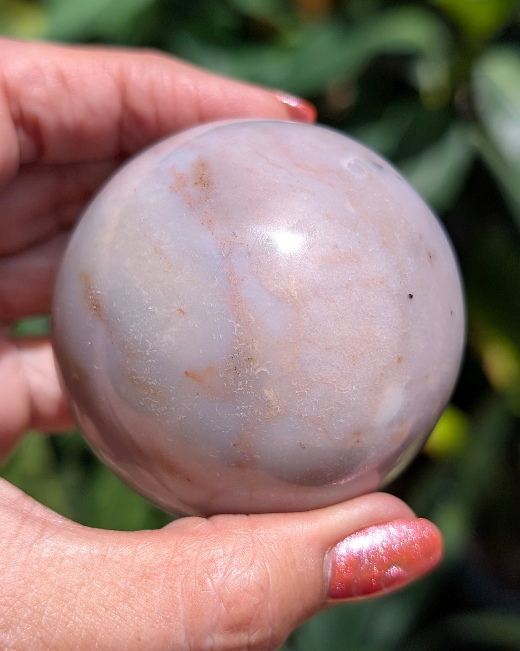 Sea Jasper Sphere - Opt. R