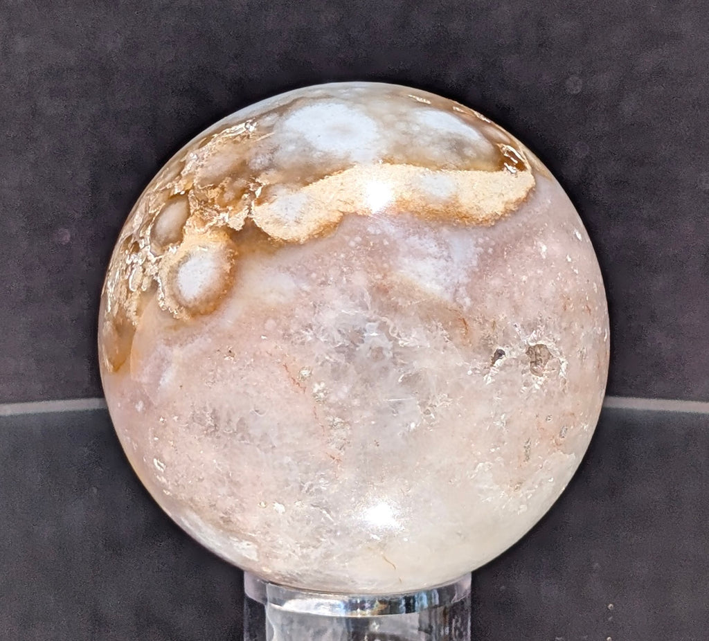 Flower Agate Sphere L