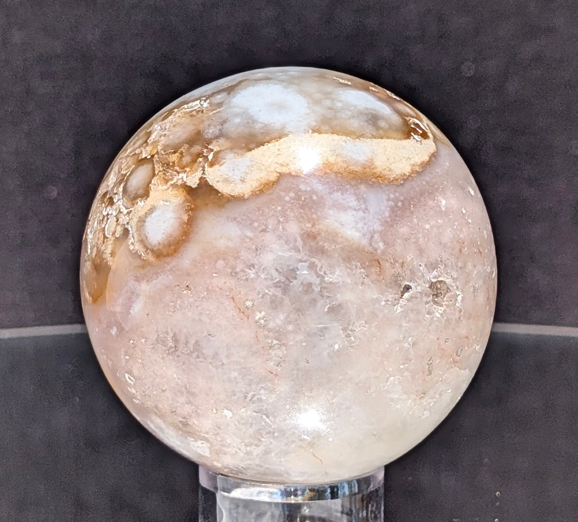 Flower Agate Sphere L