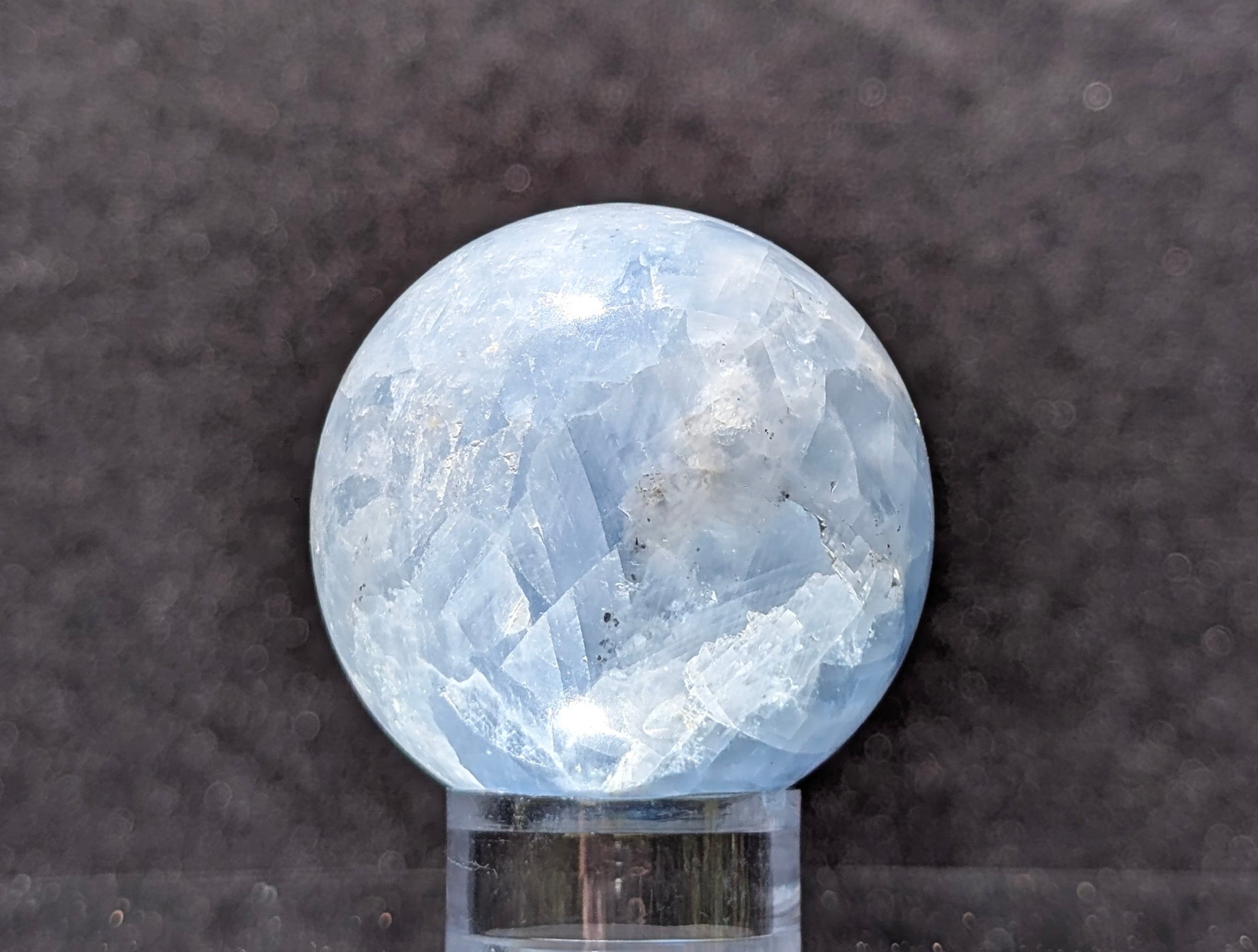 Blue Calcite Sphere D