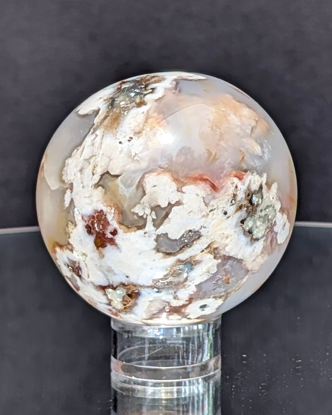 Flower Agate Sphere K