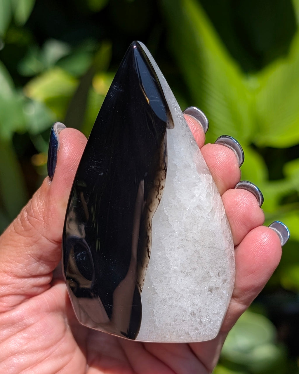 Black Sardonyx Agate Flame - Opt. A