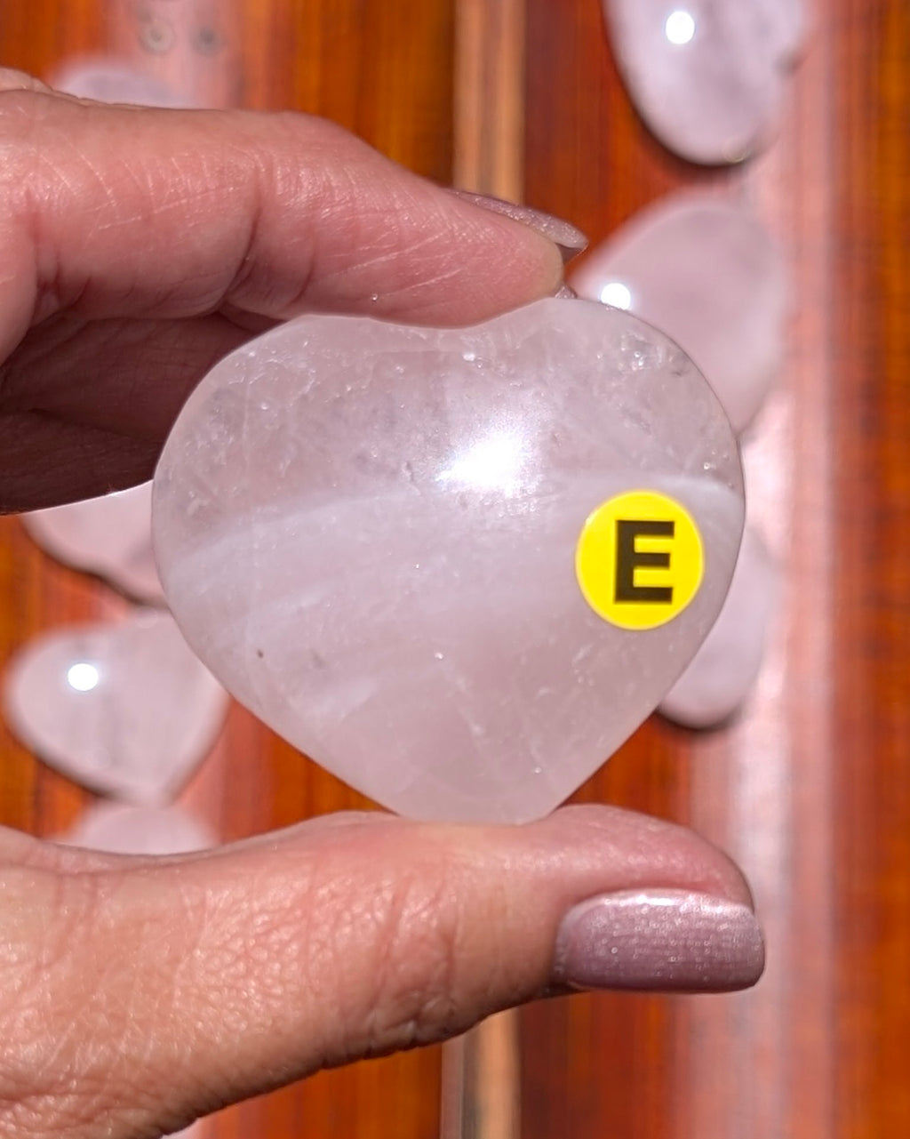 Rose Quartz Heart - Opt. E