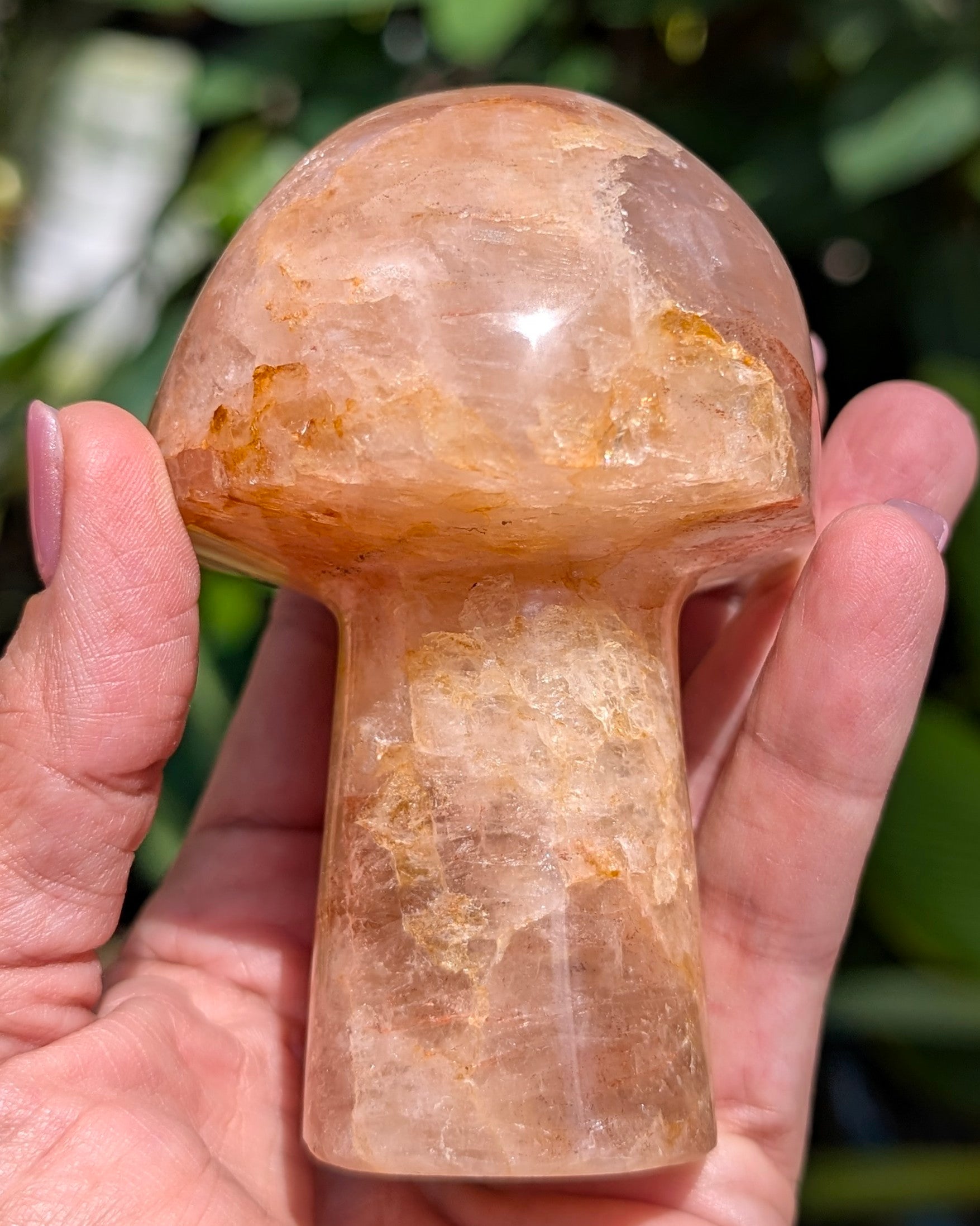 Fire Quartz Mushroom