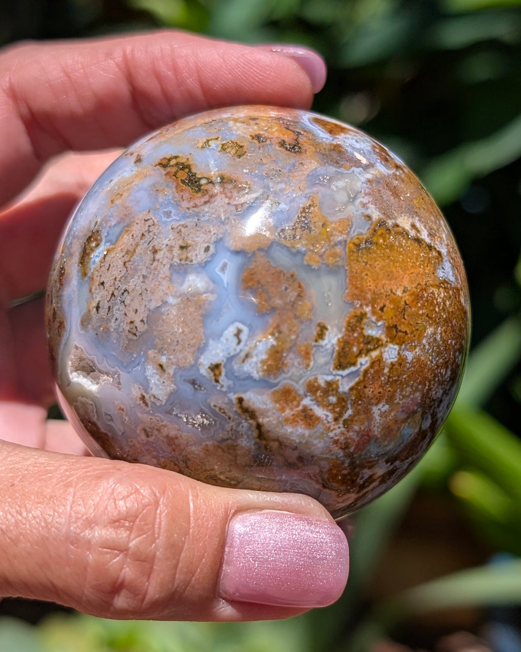 Sea Jasper Sphere - Opt. H
