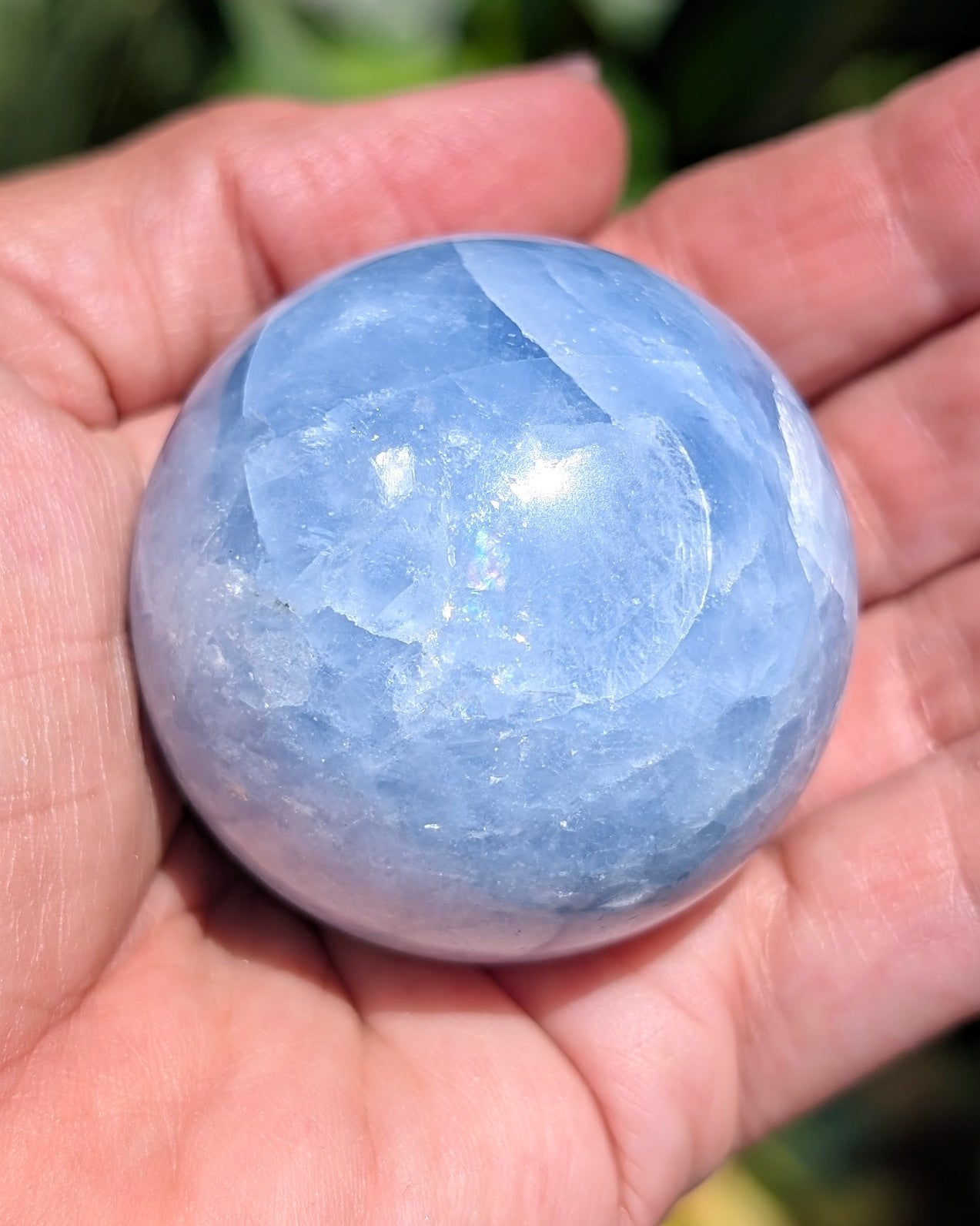Blue Calcite Sphere E