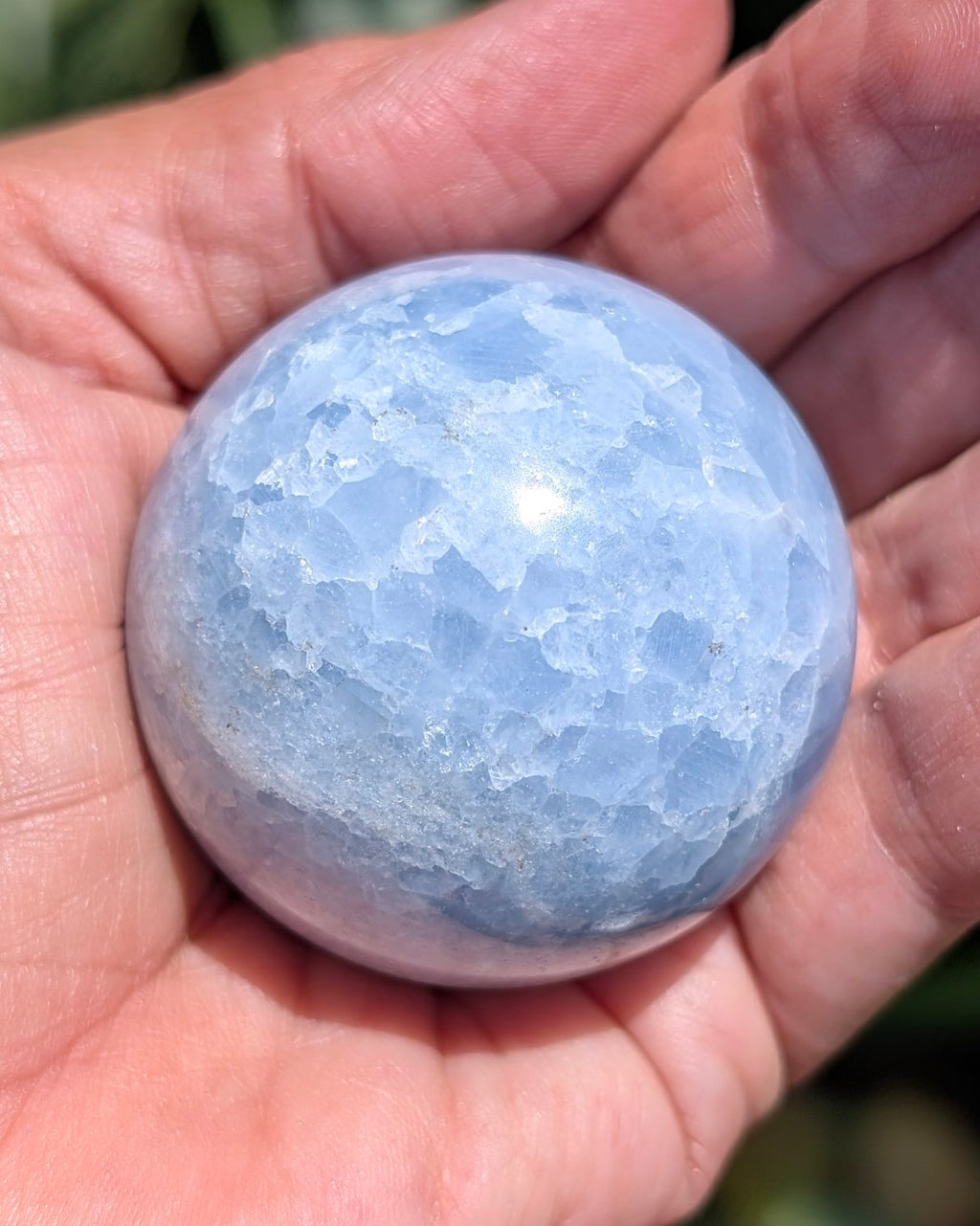 Blue Calcite Sphere E