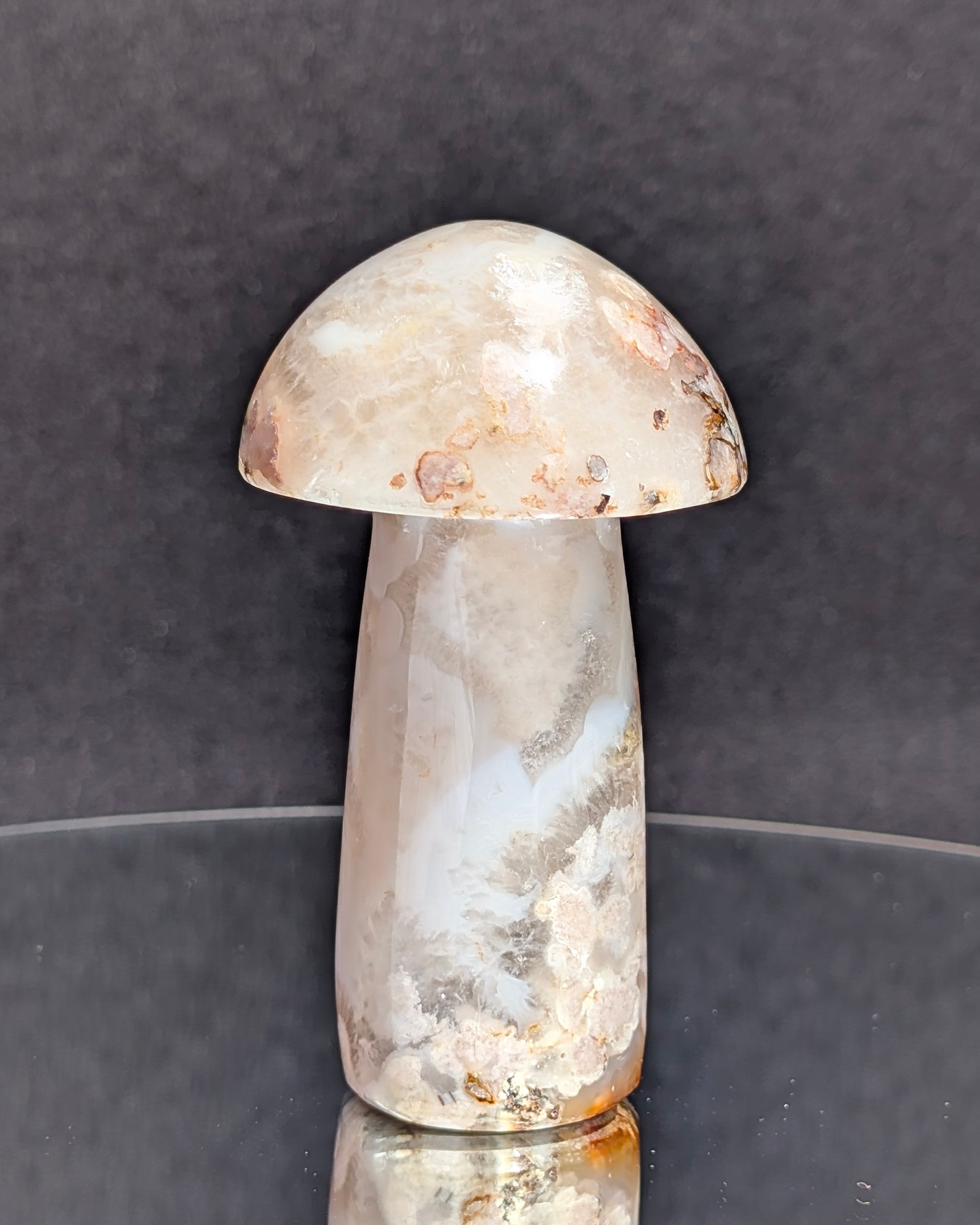 Flower Agate Mushroom F