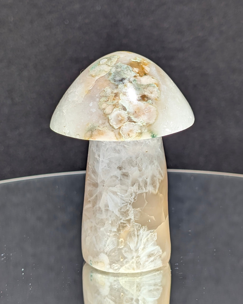 Flower Agate Mushroom E